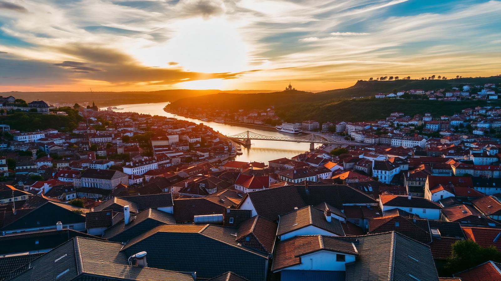 Vista aérea do Porto, zona de operação da Shopinpop